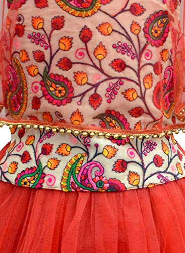 Image of A.T.U.N. (ALL THINGS UBER NICE) Girl's Ghagra Synthetic Readymade Lehenga Choli