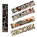 Tongcloud 25pcs Temporary Tattoo Sleeves Arm Sleeves Arts Fake Slip Sports Arm Sleeves Stockings Slip Accessories Halloween Tattoo Soft for Men Women Stretchable Cosplay Accessories (25 Random Color)