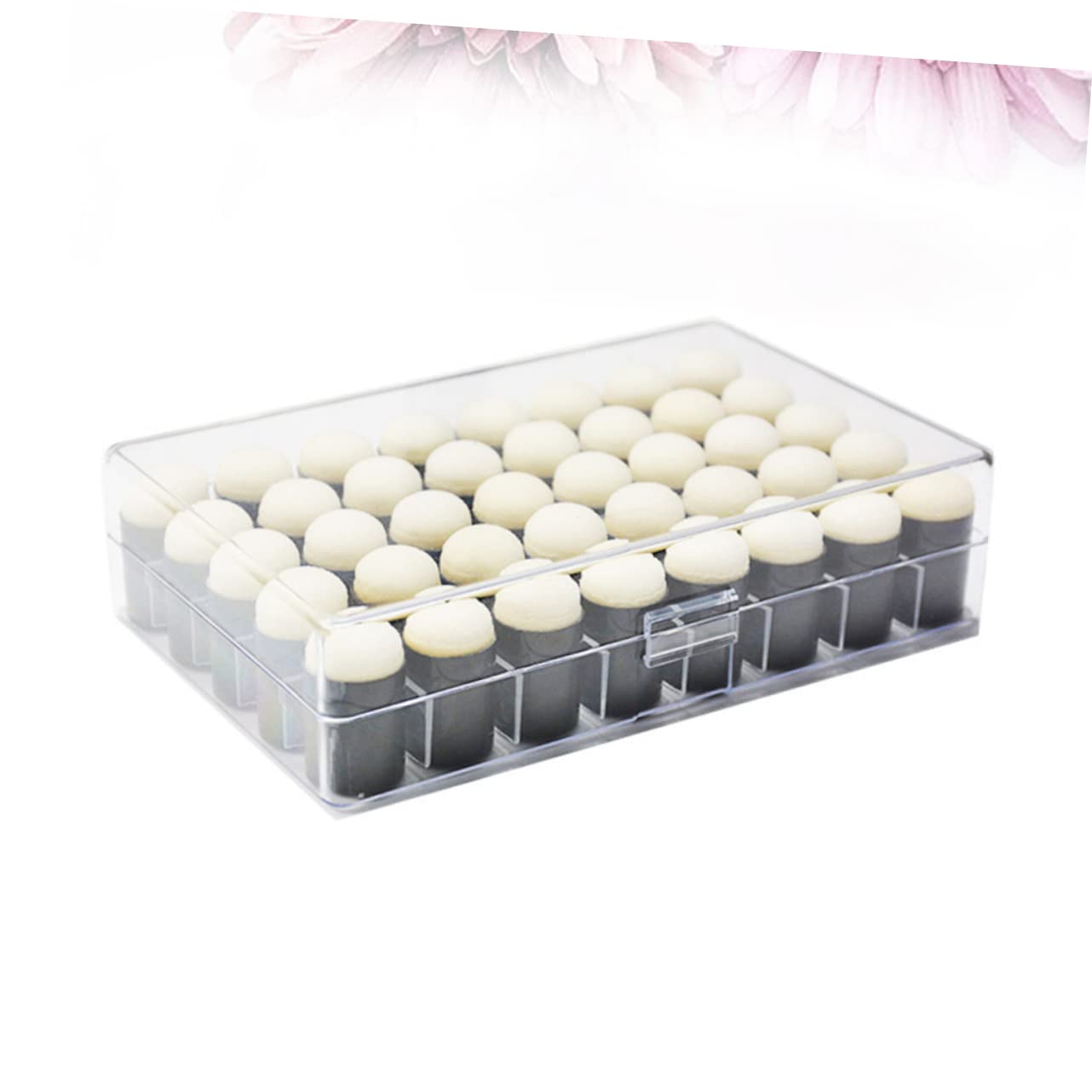 Cuscinetto per Timbri per Ragazzo Ragazza 40 Pezzi Nero per DIY | Spugna in Plastica Leggera, Set per Craft e Finger Stamping, Uso Timbri Personalizzati