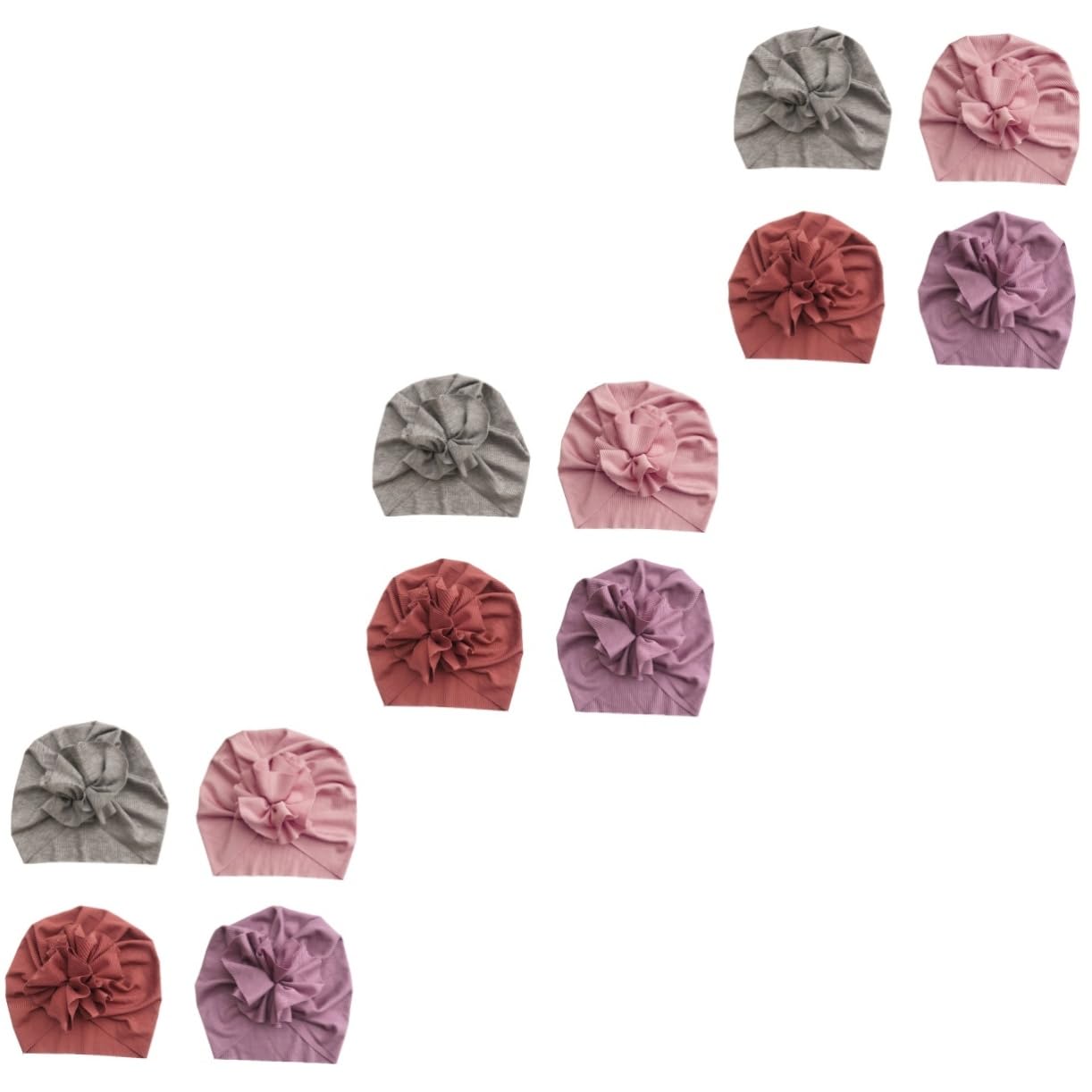 LIFKOME Gorra De Flor De Bebe Hebillas para Bufandas Gorro Anudado Niña o Bebe Recien Nacido itos Bebé Recién Nacido Sombrero De Impresión Creativa o De