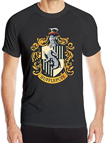 KToops Mens Harry Potter Hufflepuff Quick Drying Sports T Shirts
