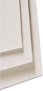 Clairefontaine - Ref 96010C - Pastelmat Card Sheets (Pack of 5 Sheets) - 360gsm Card - 50 x 70cm - White Colour - Specially Formulated For Use With Pastels