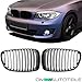 DM Autoteile 2x Kühlergrill Performance Schwarz Glanz SATZ passend für 1er E87/E82/E88 Bj 07-11