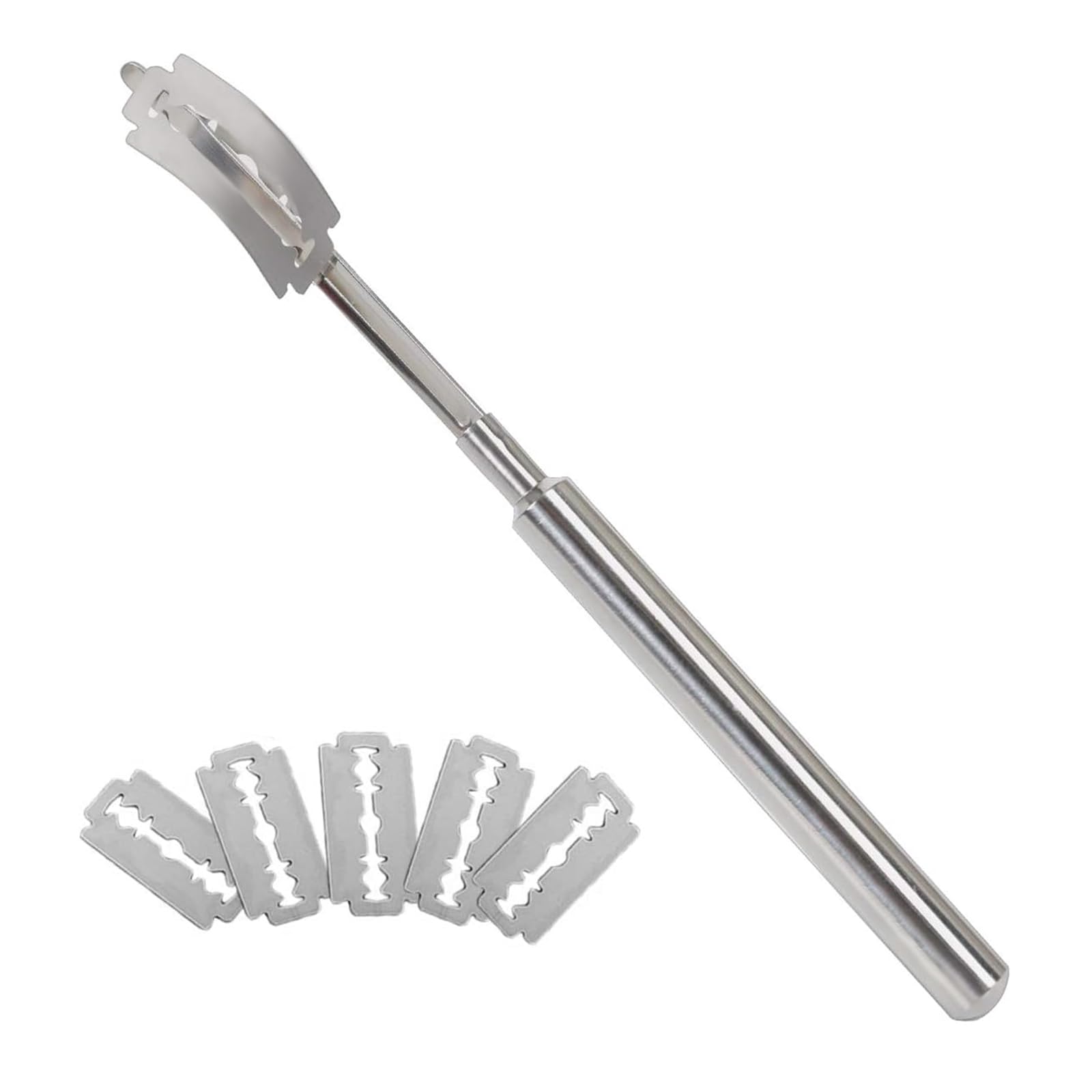 Bread Slashing Tool,Stainless Steel Bread Cutter Slashing Tools, with 5 Replaceable Blades for Breads Baking DIY Dough Making Razor Bakeware Kitchen Cake Dessert Shop
