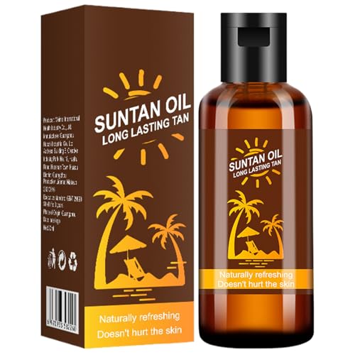 Aceite de bronceado | 35 ml Utilización de luz solar avanzada Aceite de bronceado brillante | Nutrición de la piel Aceite protector de bronce para viajes de playa, retiros de jardín