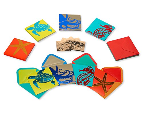 Papyrus Blank Cards With Envelopes, Sea Life (20-Count) #TOP1