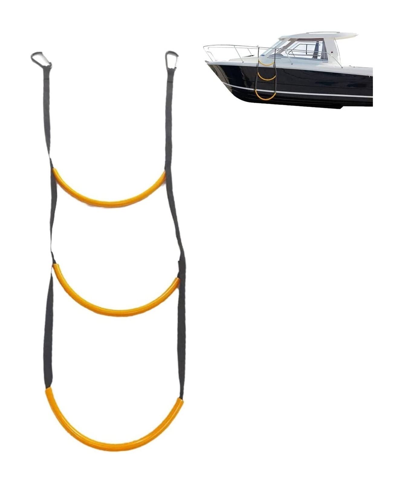 Buy 3 Step Boat Ladder Nylon Rope Ladder with 3 Step Bath Ladder Boat