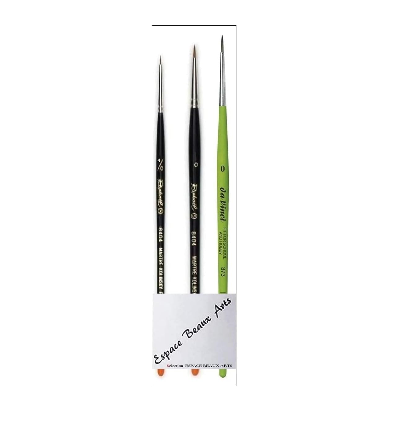 Pinceau Raphael Series 8404,kolinsky Rouge Sable.Set 2 pcs. 4/0 .0