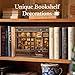 Fsolis Book Nook Kit - DIY Bookshelf Miniature Kit for Adults 3D Puzzle Booknook Bookstore Bookshelf Diorama Cafe Shop Tiny House with Cat, Craft Gifts for Women Book Lovers (Corner Coffee Shop)