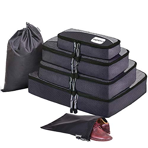 HOPERAY スーツケース アレンジケース オーガナイザー トラベル ポーチ 整理整頓 インナーバッグ 出張 旅行 パッキングキューブ 3 色 (ブラック)