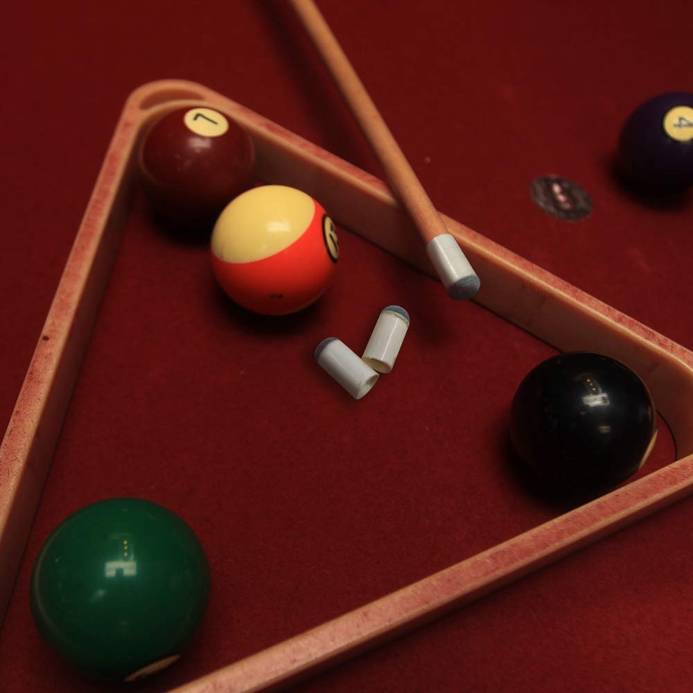 YuCool 50 Puntas de Repuesto para Taco de Billar, Puntas de Taco de Billar, Puntas de Palo de Piscina, Puntas de Empuje de 13 mm