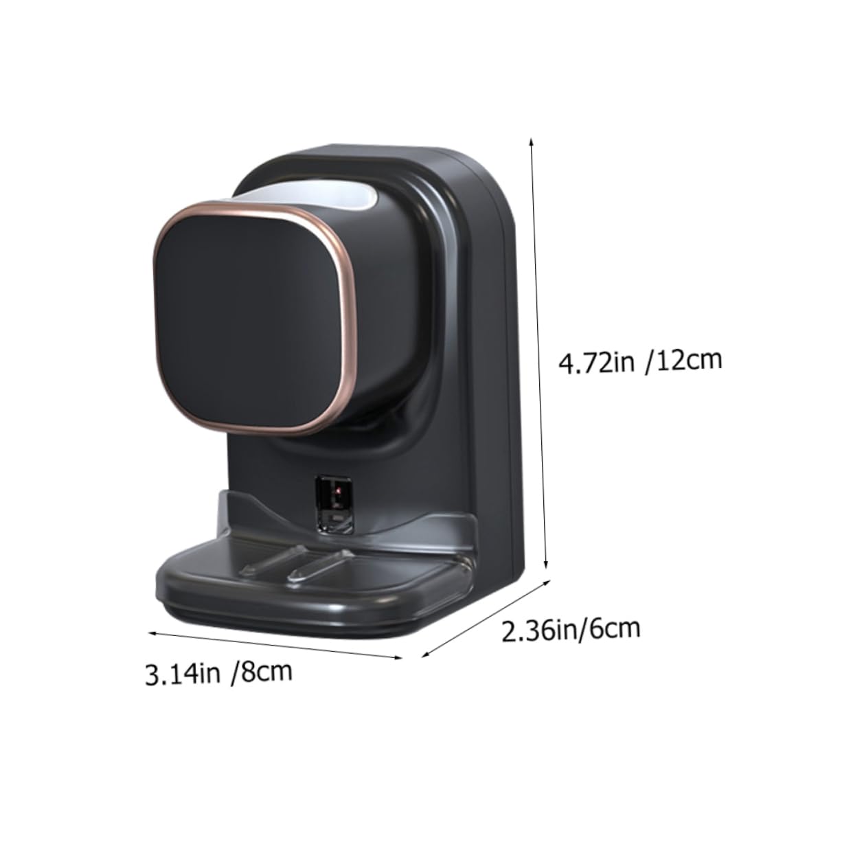 Dispenser Dentifricio Automatico Cavo USB Incluso da Parete Sensore in Plastica Nera Resistente, Facile da Installare senza Fori, per Bagno e Crema Mani