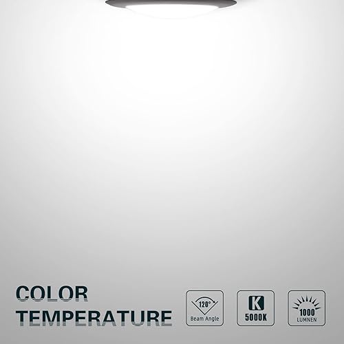 Miniatura 3 de Lámpara de techo LED de montaje en superficie, 6 pulgadas, moldura de bronce de perfil bajo, luz de disco regulable de montaje empotrado,