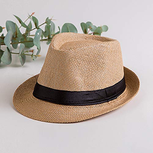 Accery Fashion Straw Fedora/Trilby Summer Hat for Men (Designer Beige) Accery Fashion Straw Fedora/Trilby Summer Hat for Men (Designer Beige)