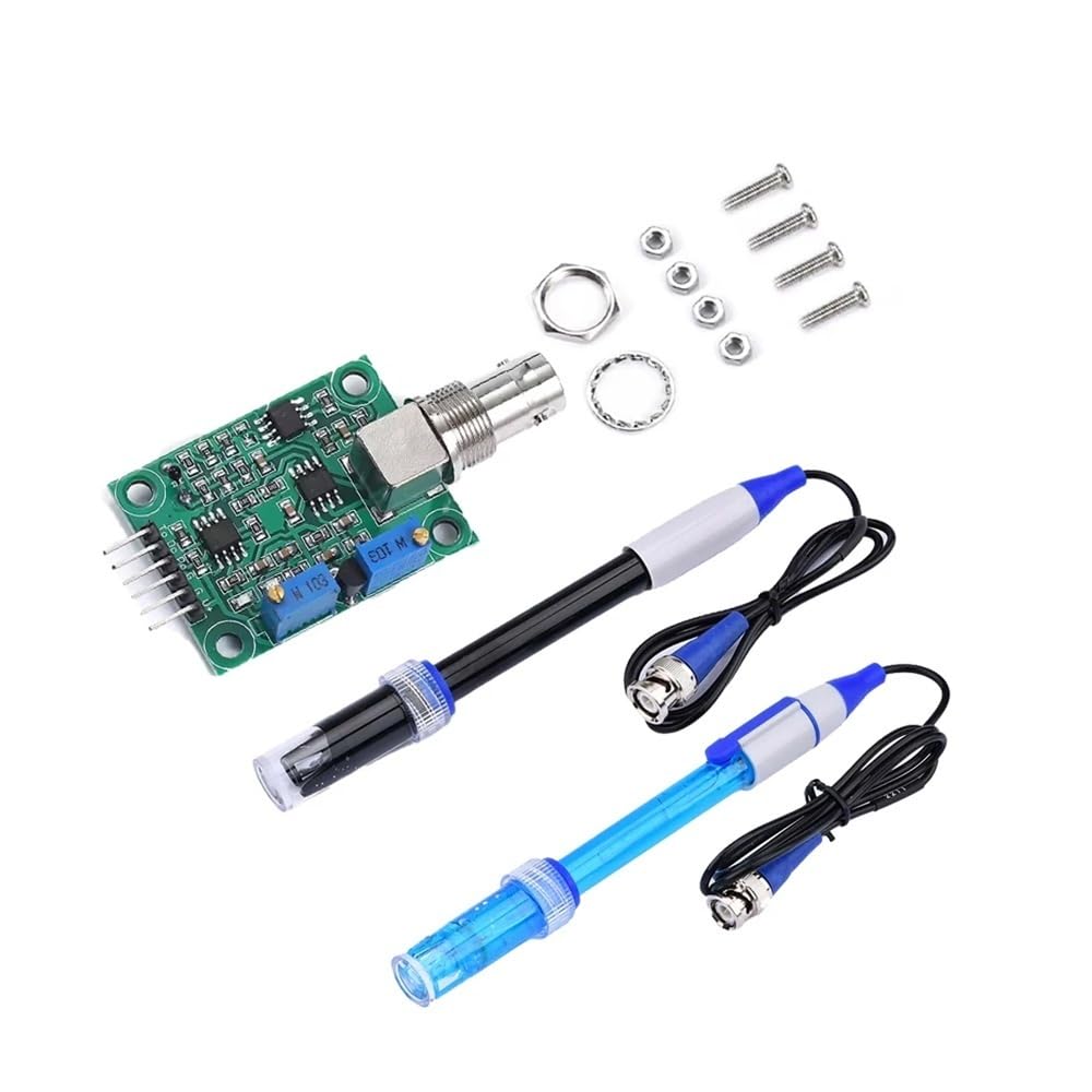 Precyzyjny moduł czujnika pH + sonda elektrody BNC kompatybilna z Arduino, miernik wykrywania wartości 0-14PH, klasa przemysłowa (moduł sondy Blue1)