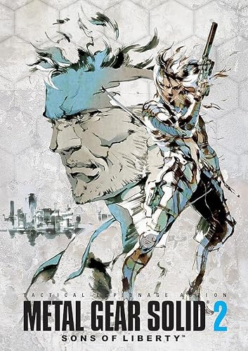 Póster Lámina Metal Gear Solid 2 Sons of Liberty. Tamaño A4 (210 x 297 mm). Ideal Para enmarcar o colocar directamente en la pared. Papel fotográfico premium Glossy de 255gr/m2