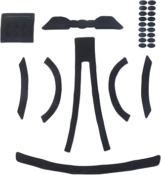 Helmets Inner Padding Foam Pads Kit Sealed Sponge Protective Lining Liners Cushion Mat for Cycling Riding Racing Bike Bicycle Sports Outdoors