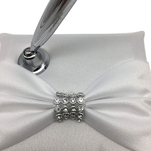 Baugger - Caneta de assinatura de casamento Garra Cadeia Caneta de Pena com Suporte Caneta de Assina