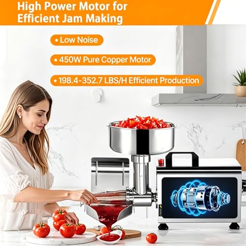 Machine à passer les tomates électrique 450W usage commercial domestique