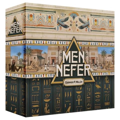 Men-Nefer Board Game - Journey Through Ancient Egypt! Worker Placement Strategy Game, Fun Family Game for Kids & Adults, Ages 14+, 1-4 Players, 60-120 Minute Playtime, Made by Ludonova Cover