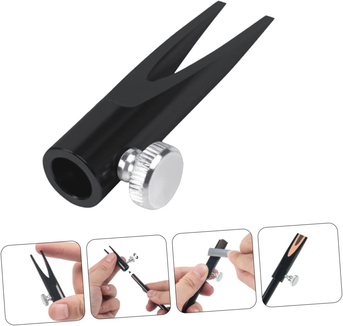 Beavorty 2pcs Mechanical Pencil Sharpener U-Shaped Slots Eyebrow Pencil Sharpener Makeup Brow