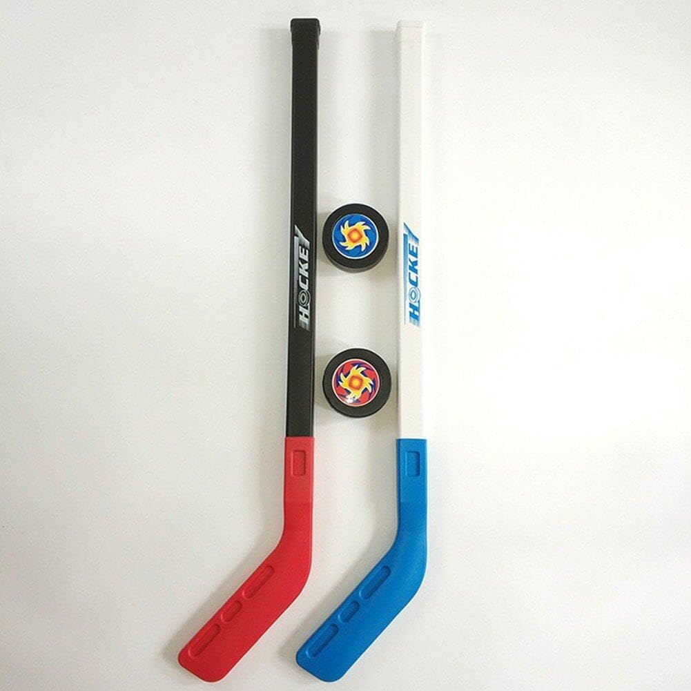Kids Street Hockey Puck Set 70 cm 2 Bastoncini Hockey Sport Allenamento Junior per Bambini
