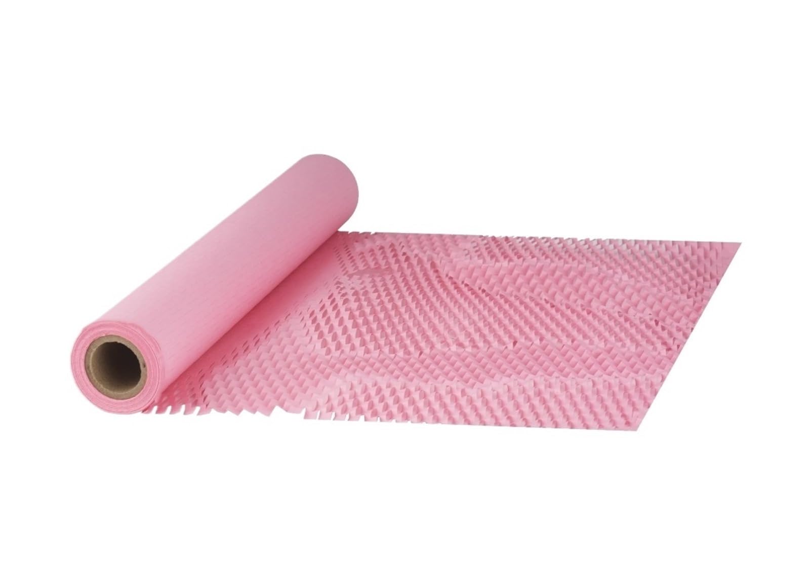 Ppqiru One Color Pink Easy To Tear Honeycomb Paper Roll For Fragile Goods Protection Buffer Wrapping Material For Cushioning(30Cmx10m)