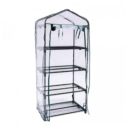 Grindi - Foliengewächshaus Canna 70x50x158 cm - Gewächshaus klein - Tomatengewächshaus - Treibhaus für Garten, Balkon und Terrasse - Gartenhaus - Growzelt - Growbox - Grow Zelt