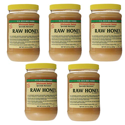Y.S. Eco Bee Farms Miel Cruda 22 oz, Pack de 5 miniatura 1