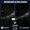 Ainael Proiettore Galassia, Proiettore Stelle Soffitto Planetaria Cielo Stellato Luce Notturna con Striscia Luminosa, Meteor and Galaxy Projector per Bambini Adulti Camera Regalo Compleanno Natale
