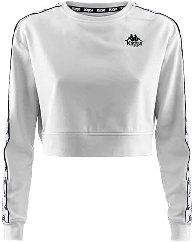 Kappa Ays Sudadera, Mujer, Blanco/Negro, XL : Amazon.es: Ropa