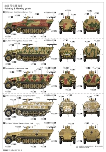 Trumpeter 00942 1/16 Modelo plástico Ejército Alemán Sd.kfz.251 miniatura 5