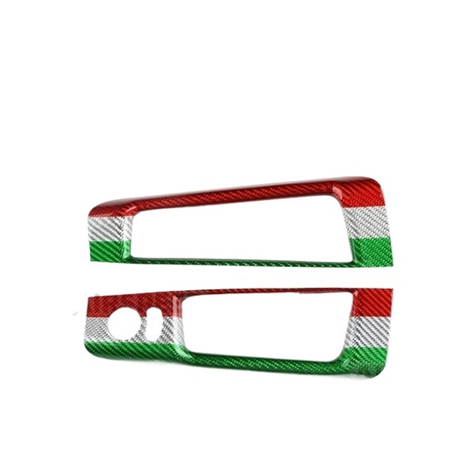 Car Trim Interior for Fiat 500 for Abarth 595 695 08-24 Car Rearview Mirror Adjustment Switch Storage Hard Dry Carbon Fiber Sticker Interior Mouldings(for RHD Tricolor)