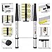 Finether 5m Escalera Telescópica de Aluminio, Escalera Extensible, Escalera Multipropósito Portátil con...