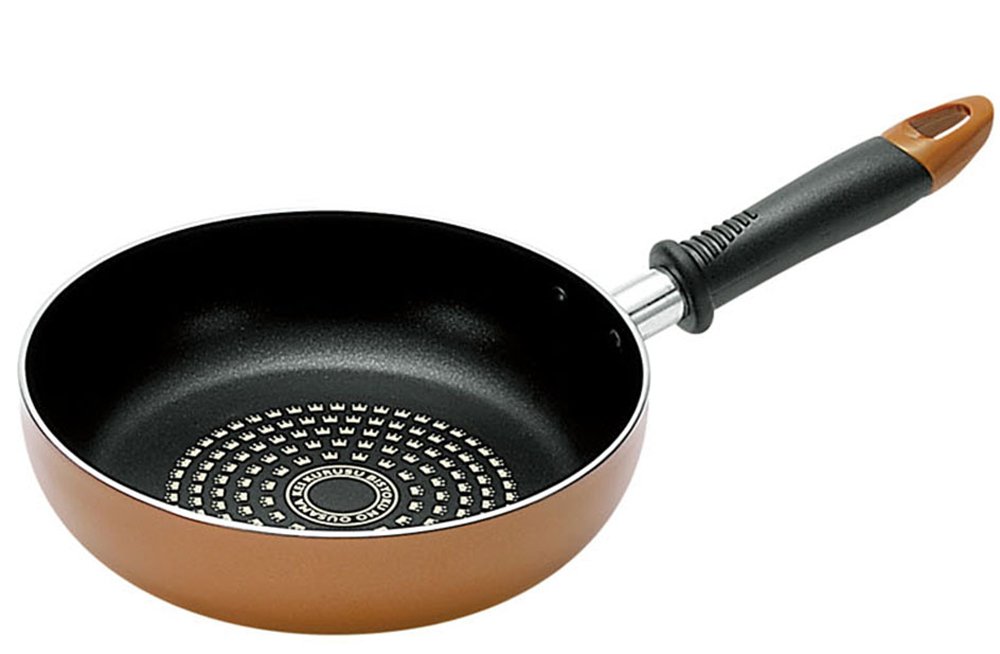 Amazon｜よこやま フライパン 20cm 来栖けい IH対応 ブラウン