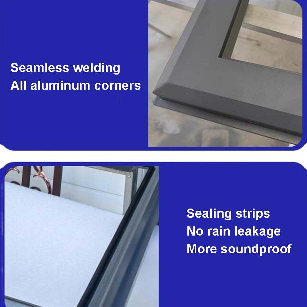 Manual Venting Skylight - No Leak Design For Attic, Sunroom, Basement - 65x55cm Roof Window With Tempered Glass