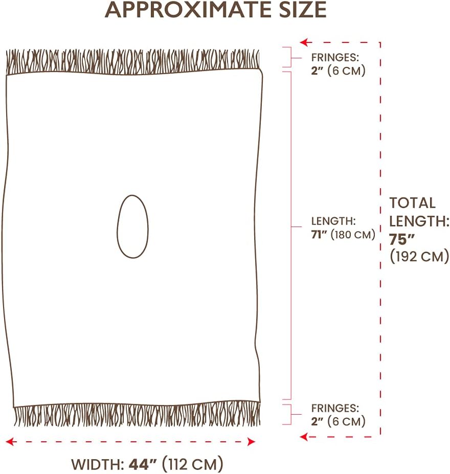 Gamboa Genuine Alpaca Hooded Poncho + Warm Alpaca Socks