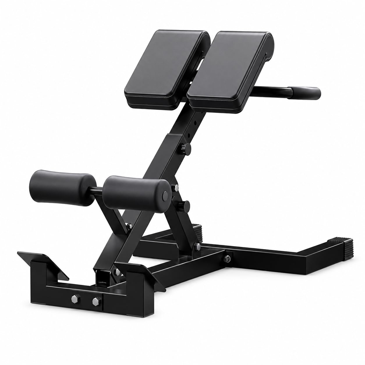 Silla romana para gimnasio en casa, banco de hiperextensión para ejercicio de espalda y abdominales, máquina de rizar piernas ajustable resistente con 5 opciones de altura, capacidad de peso de 330