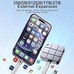 MAIWO portatif SSD 2TB Drive externe de l'État solide, USB 3.2 GEN 2 Type-C Jusqu'à 1050MB/s, Mini NVMe SSD avec 4K ProRes Vidéos pour iPhone Android iPad MacBook, Aluminium (gris)