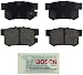 Bosch BE537 Blue Disc Brake Pad Set for Select Acura CL, CSX, ILX, RSX, TL, TSX; Honda Accord, Civic, CR-Z, Prelude, S2000; Suzuki Kizashi, SX4 - REAR