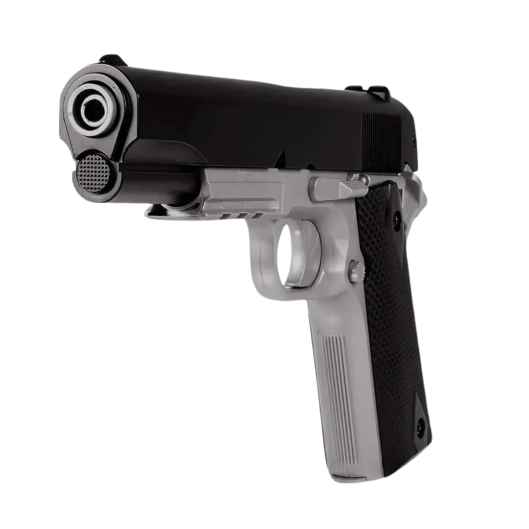 Pistola Softair a Molla 1911 A1 (0.5 Joule), Replica Full Metal, KIT con BB 6mm, Colore Nero
