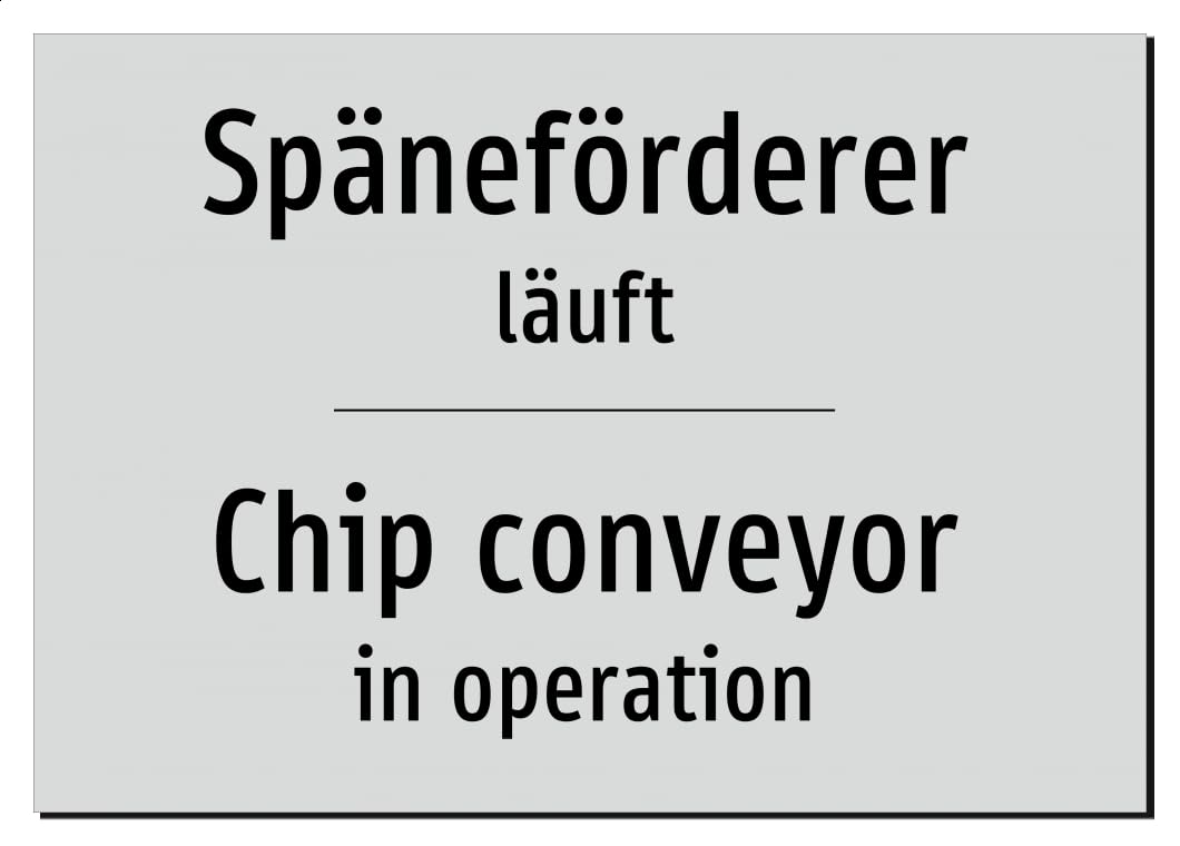 64721-DEEN-T-13 | Chip conveyor in operation – Deutsch Englisch