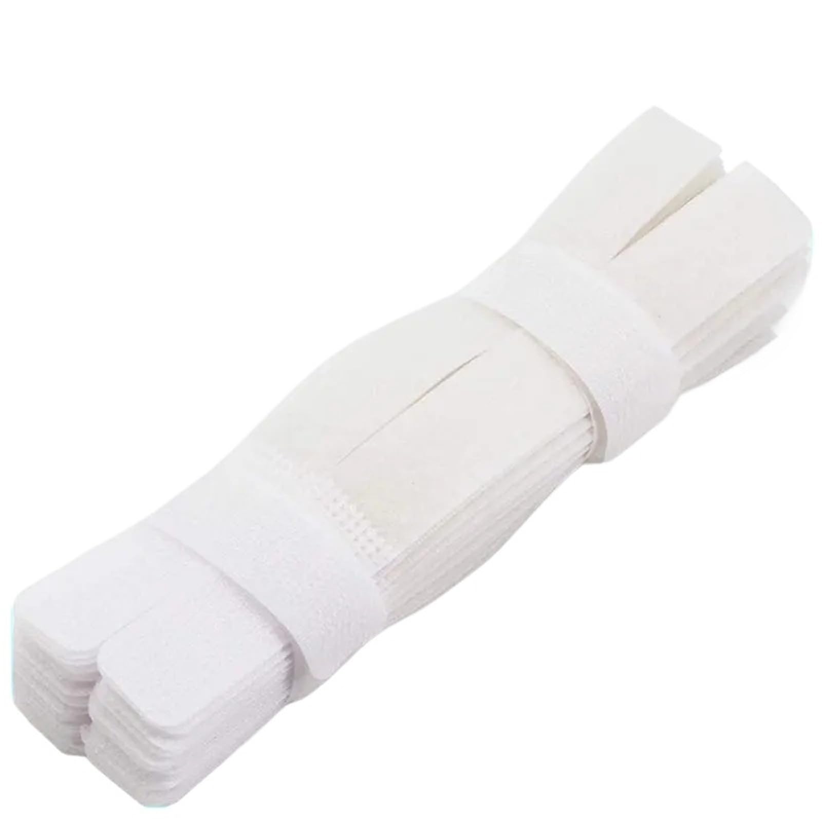Gjgfjghk White Zip Ties 50Pcs Reusable Cable Ties Hook And Loop Fastener Cable Tape Cord Tie Self-Adhesive Securing Straps Organizer Cable Management Long Cable Ties(White)