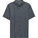 Quiksilver Waterman Quibb Men's Buoy Woven Button Down Top, Dark Slate, Large