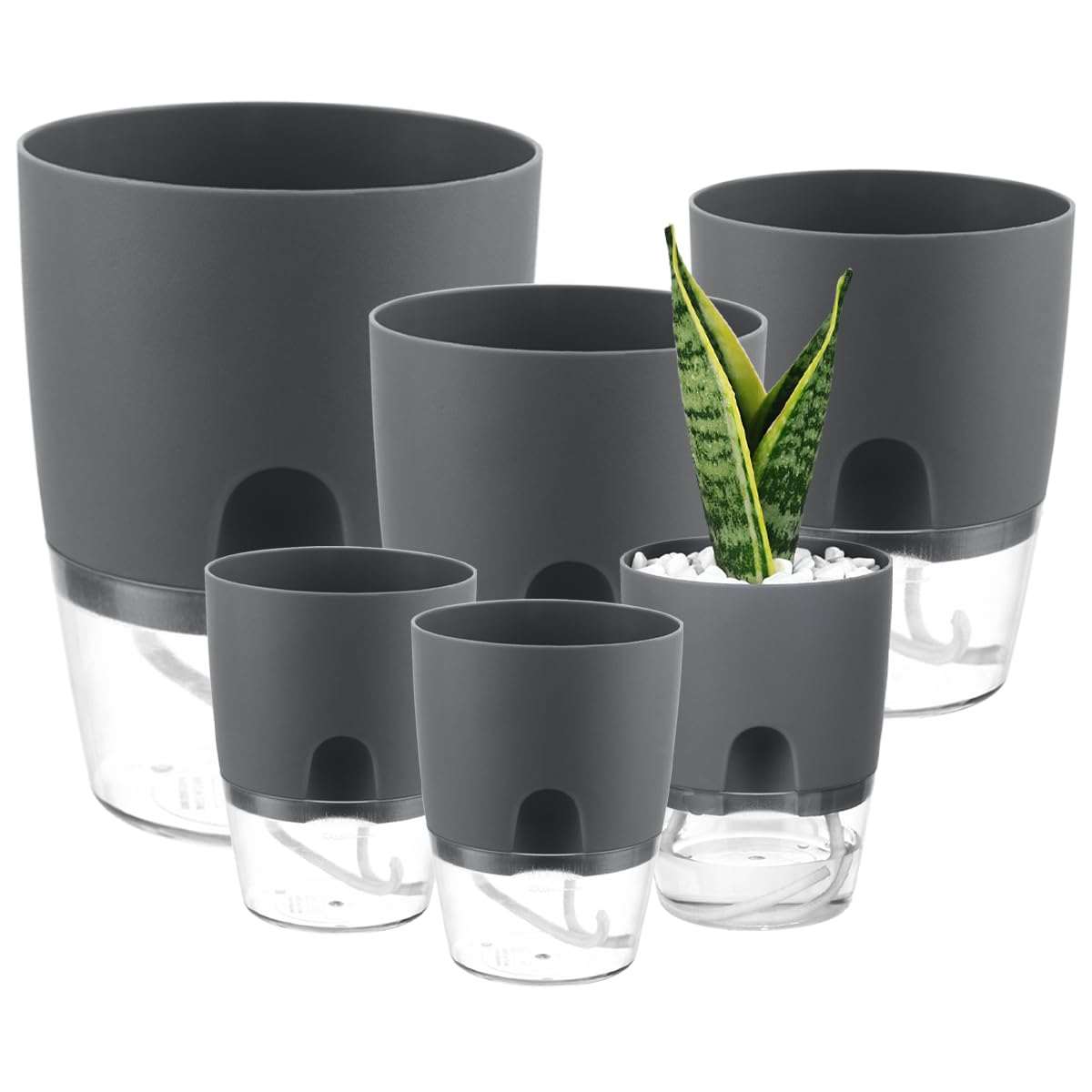 Planterhoma 6-Pack Self-Watering Pots