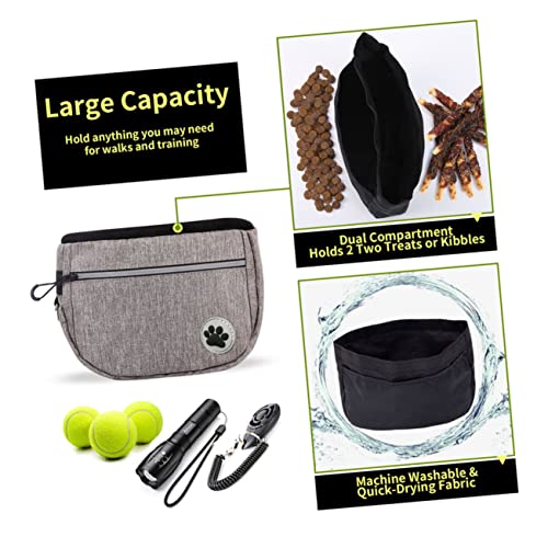 BESPORTBLE Hundetrainings Bauchtasche aus Strapazierfähigem Material mit Herausnehmbarem Innenbeutel und D-Ring für Spaziergänge und Training