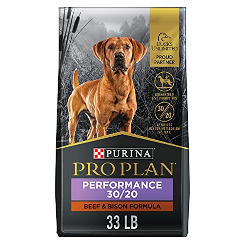 Purina Pro Plan Sport Performance 30/20 Beef & Bison Formula Dry Dog Food – 33 Lb. Bag