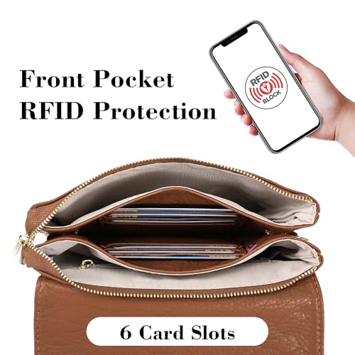 MINICAT Soft Small Leather Crossbody Bags for Women RFID Blocking Travel Purses Handbags Cell Phone Purse4