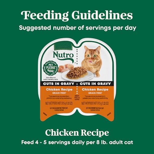 Image of Nutro Perfect Portions Cuts Wet Cat Food, Chicken Recipe, 2.6 oz, 24 ct