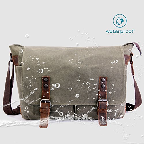 15.6 inch SUVOM Mens Messenger Bag - Image 3